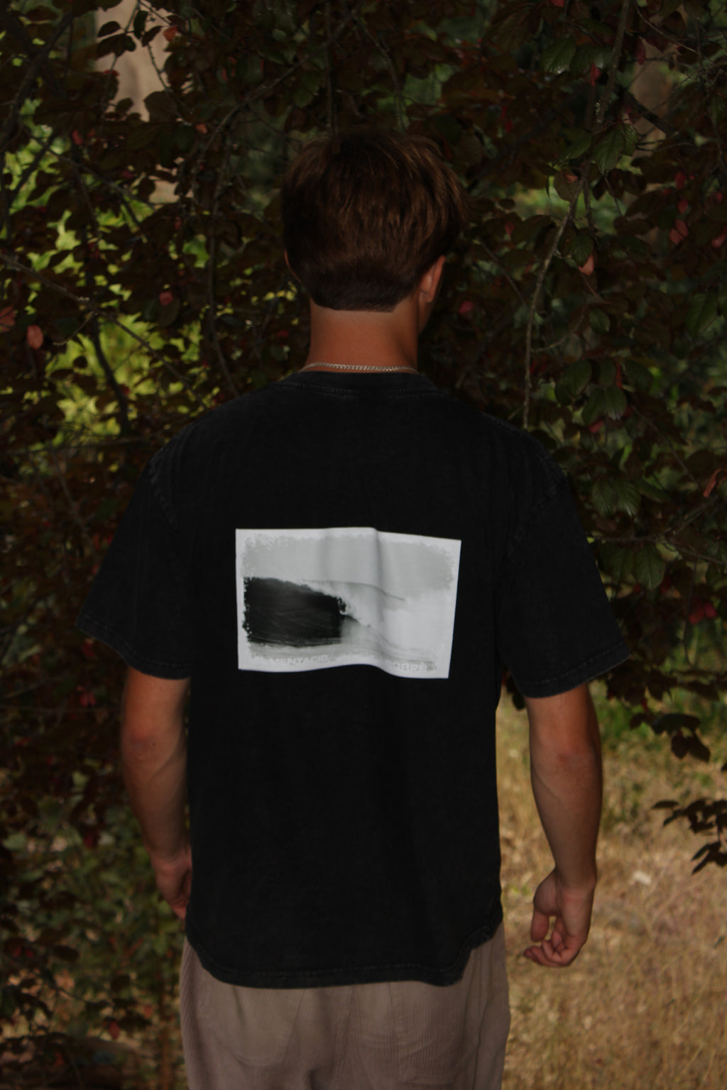 T-shirt "MENTACID" Black Washed