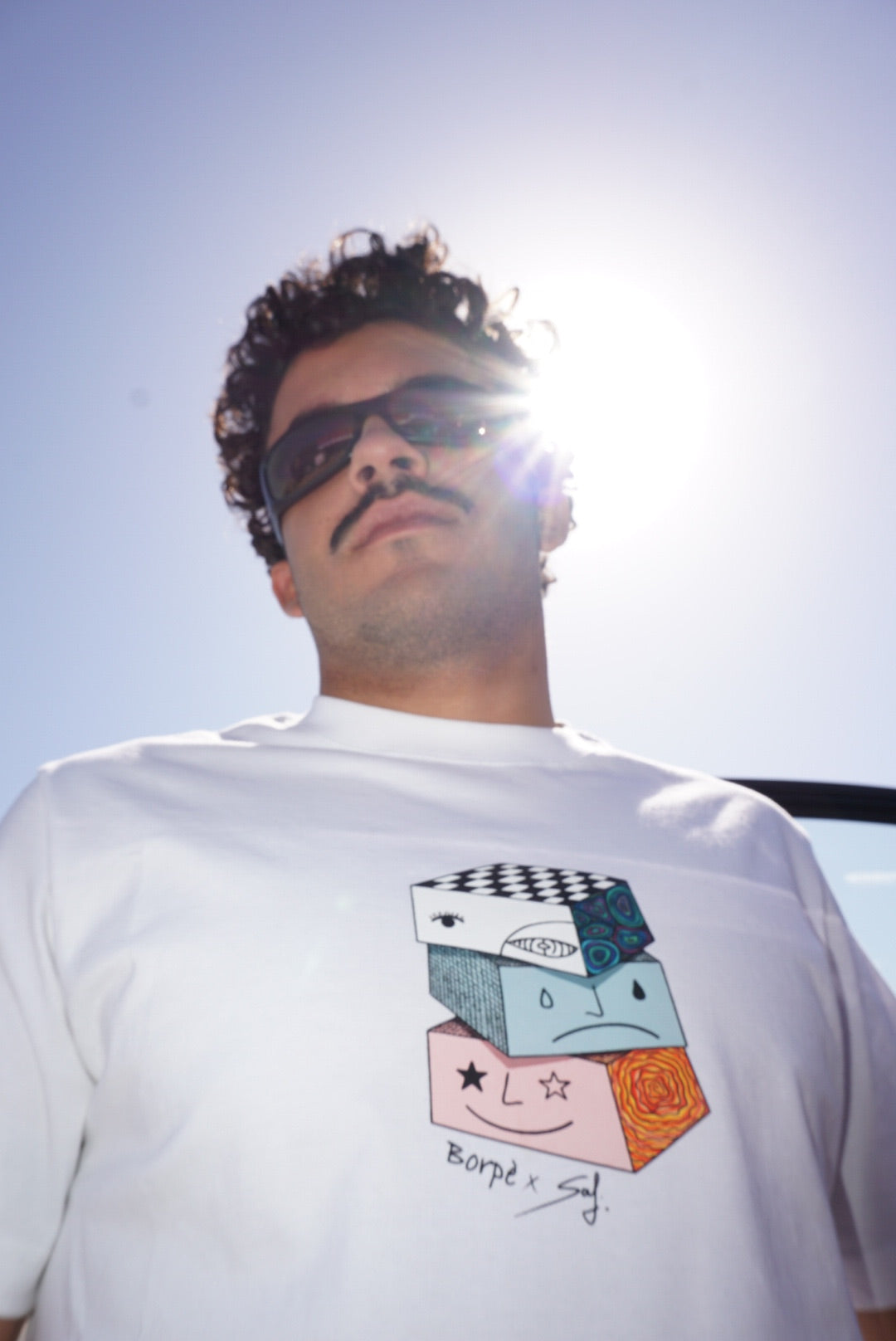 T-Shirt By Sal "State Of Mind" White