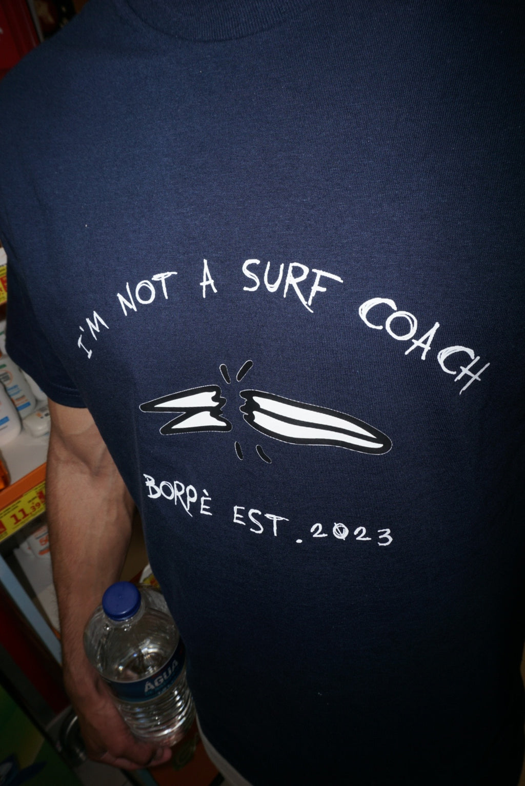 T-Shirt "Not a Surf Coach" Navy Blue