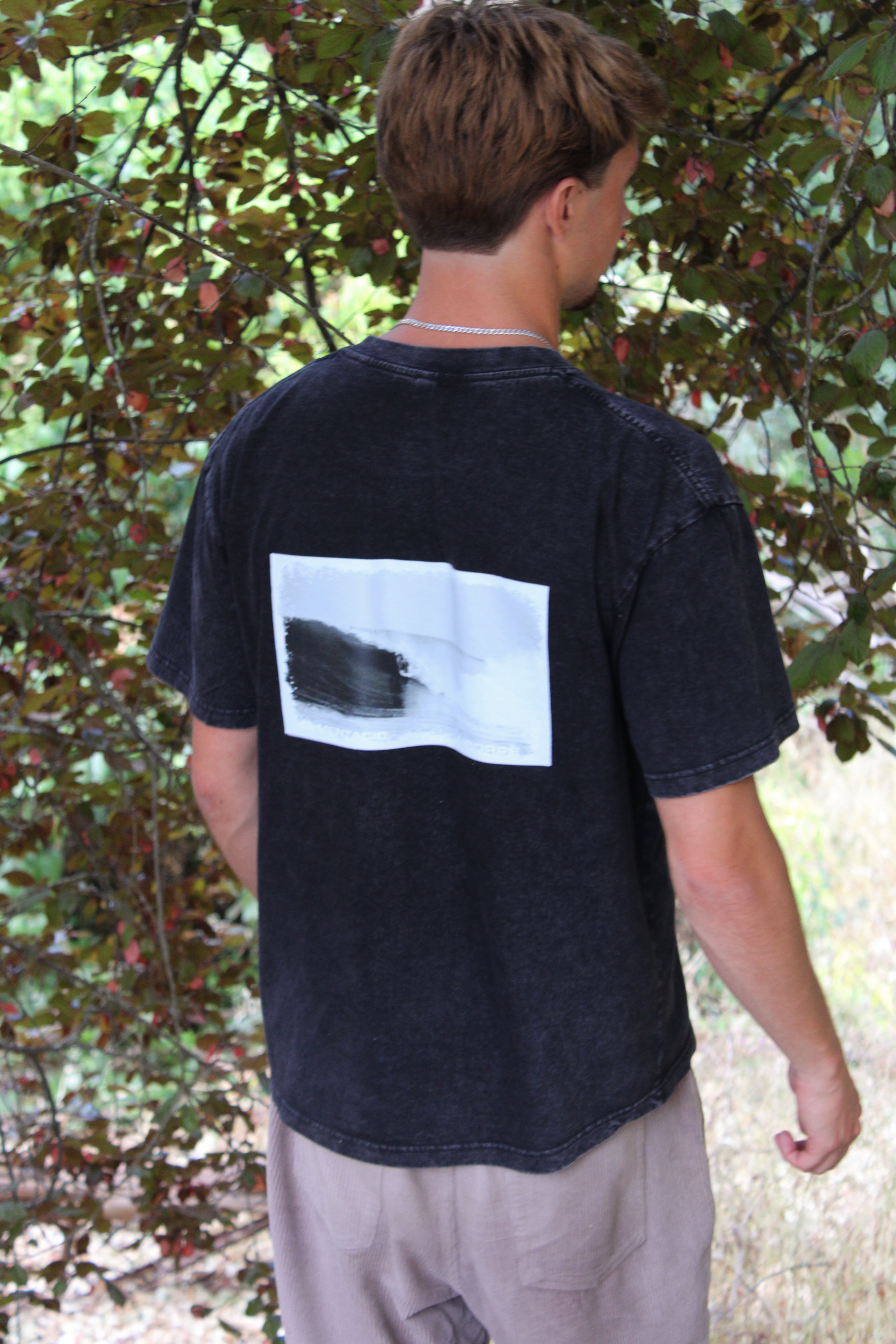 T-shirt "MENTACID" Black Washed