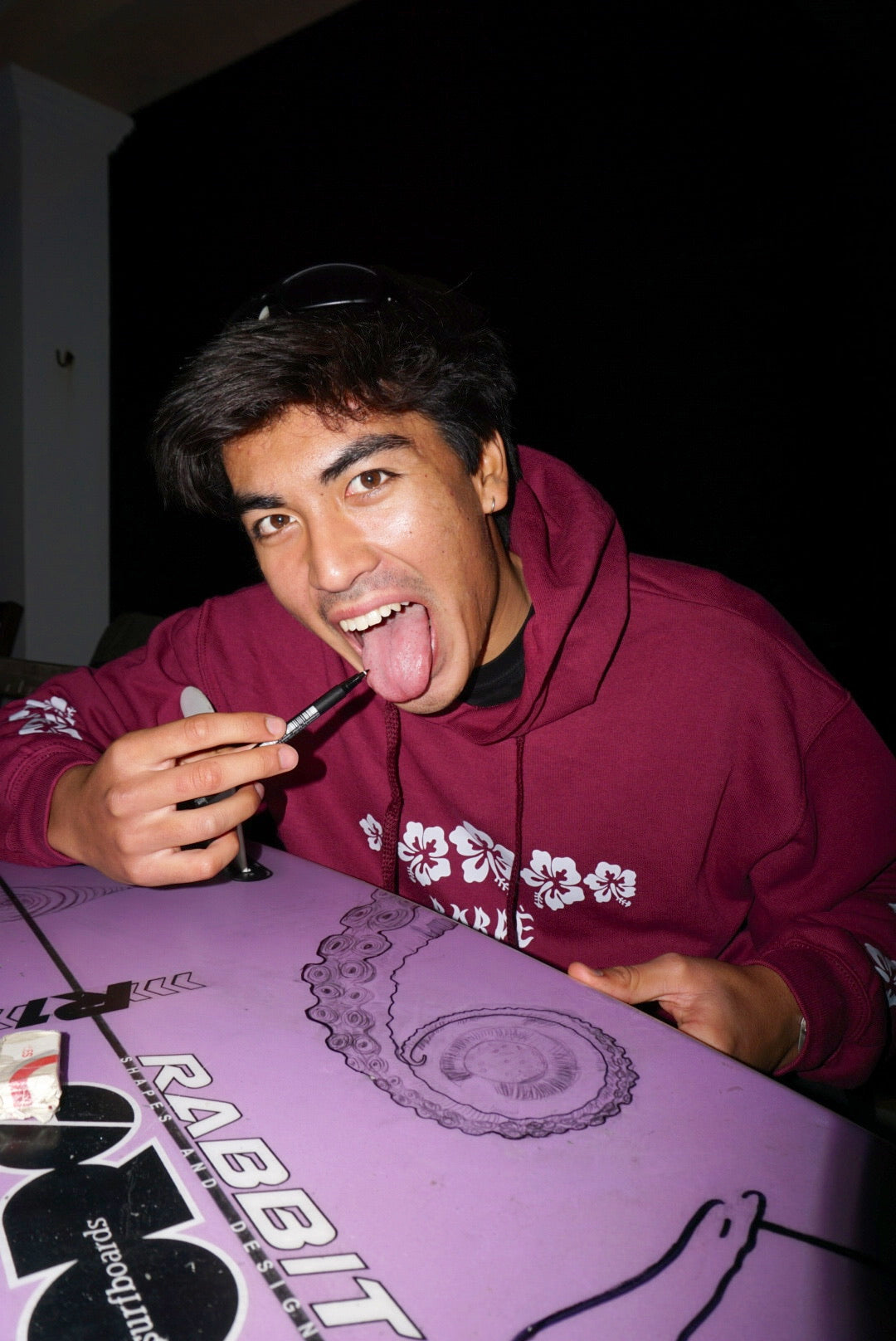 Hoodie "Borpiscus" Burgundy